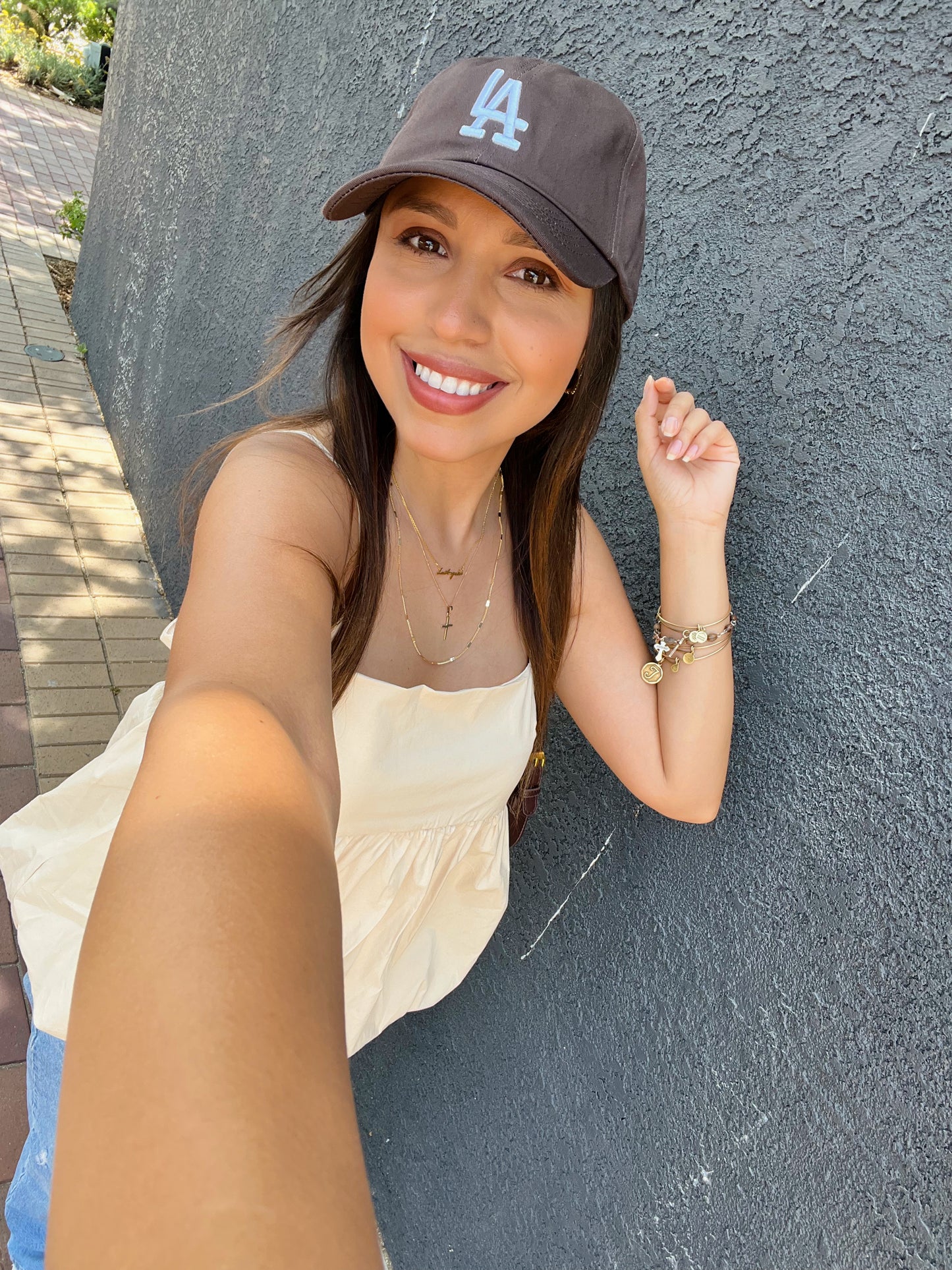 LA Baseball Cap - Brown