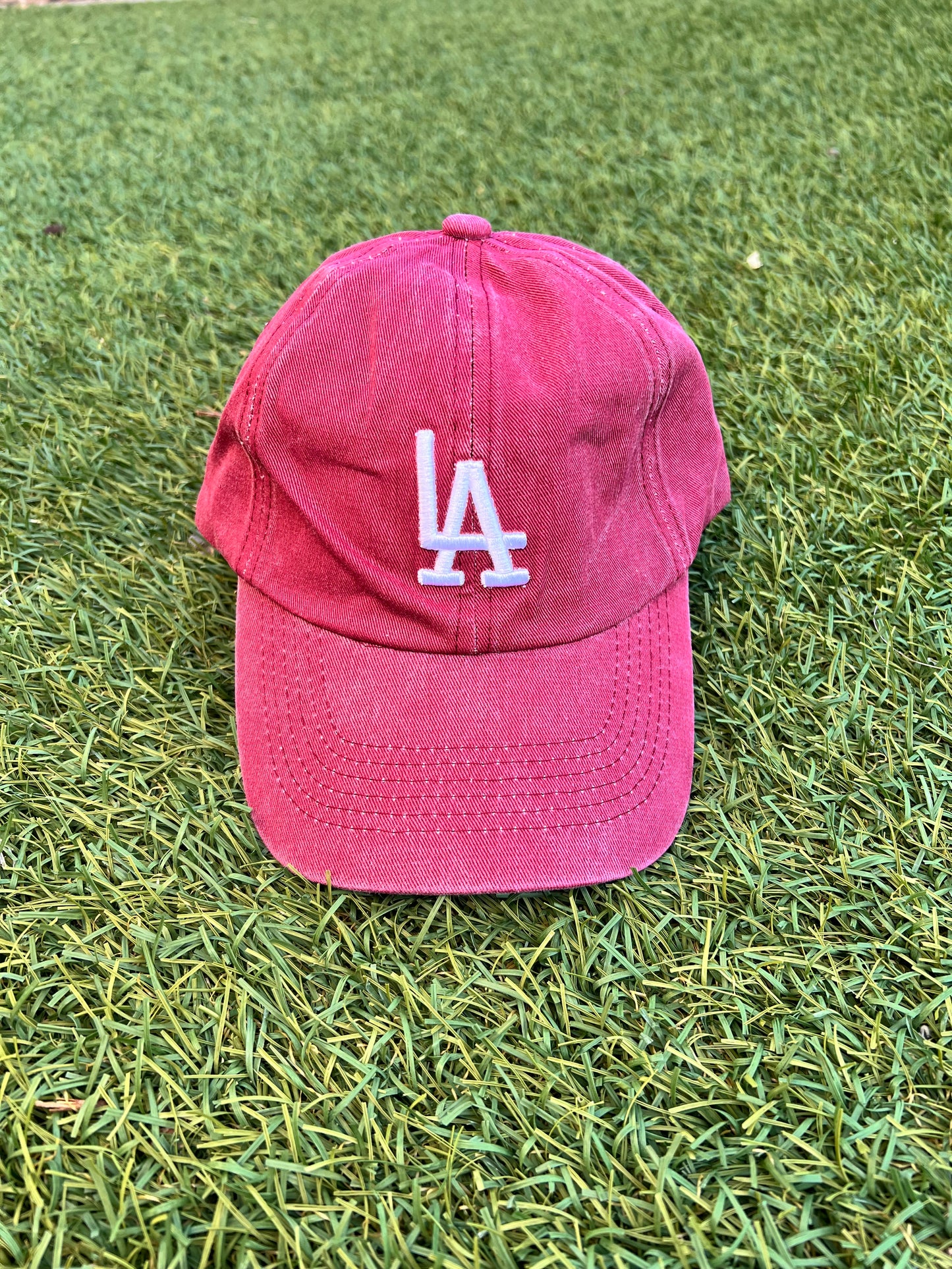 LA Baseball Cap - Red