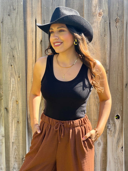 Country Chic Cowgirl Hat - Black