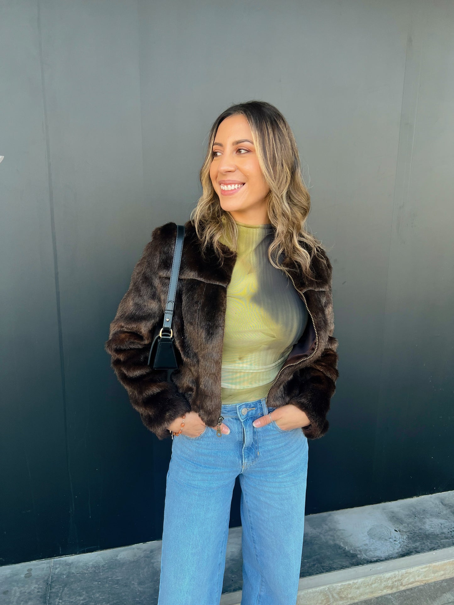 Winter Bloom Mesh Top