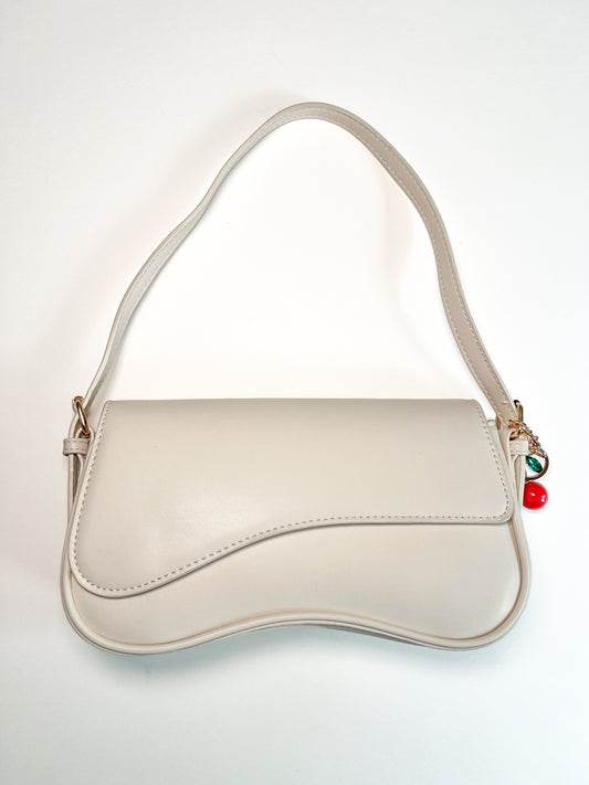 Cherry on Top Shoulder Bag - Ivory