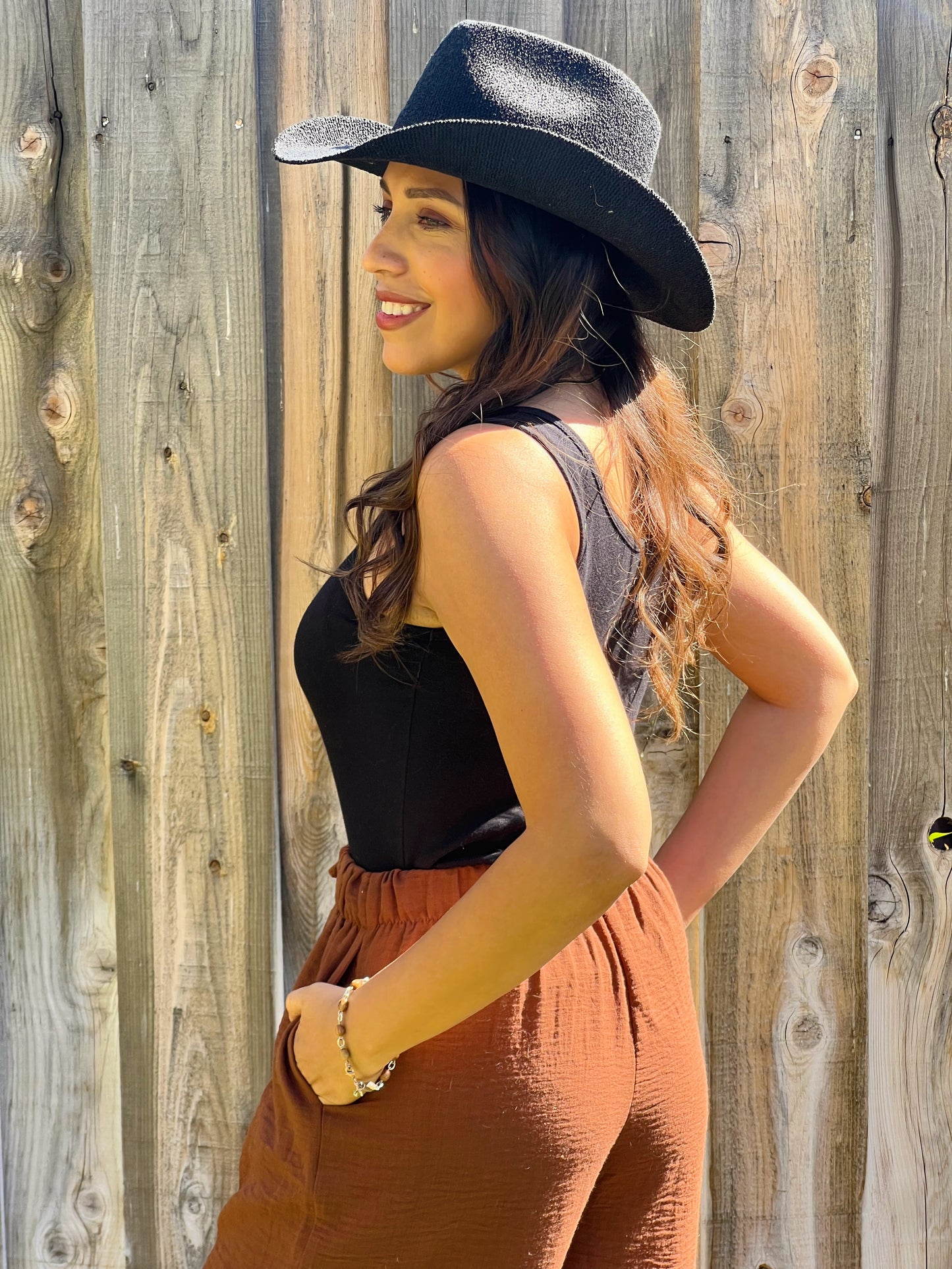 Country Chic Cowgirl Hat - Black
