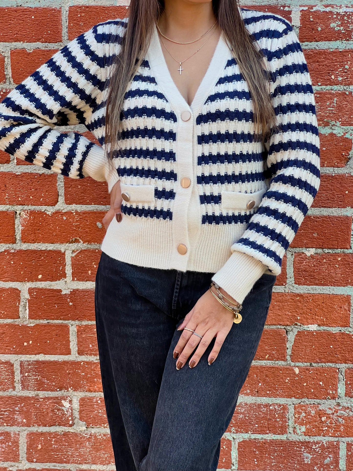 Always Classy Striped Cardigan