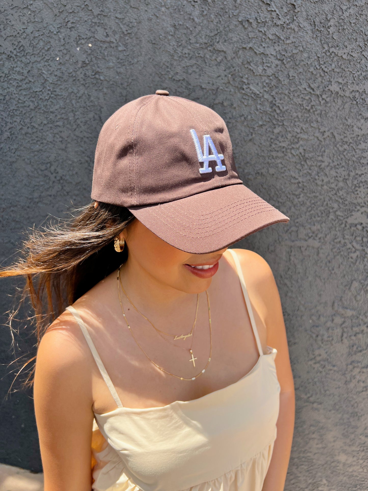 LA Baseball Cap - Brown