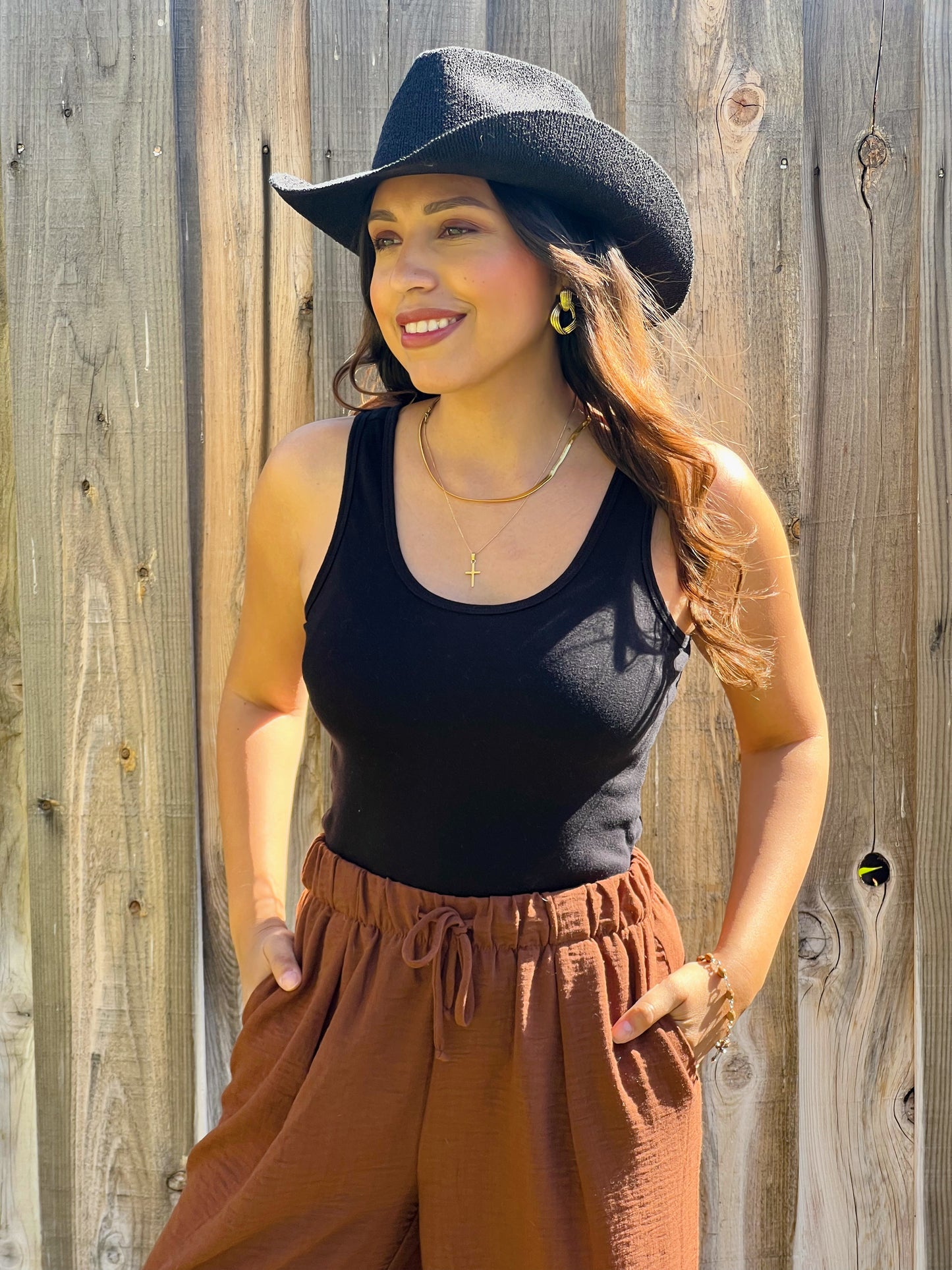 Country Chic Cowgirl Hat - Black