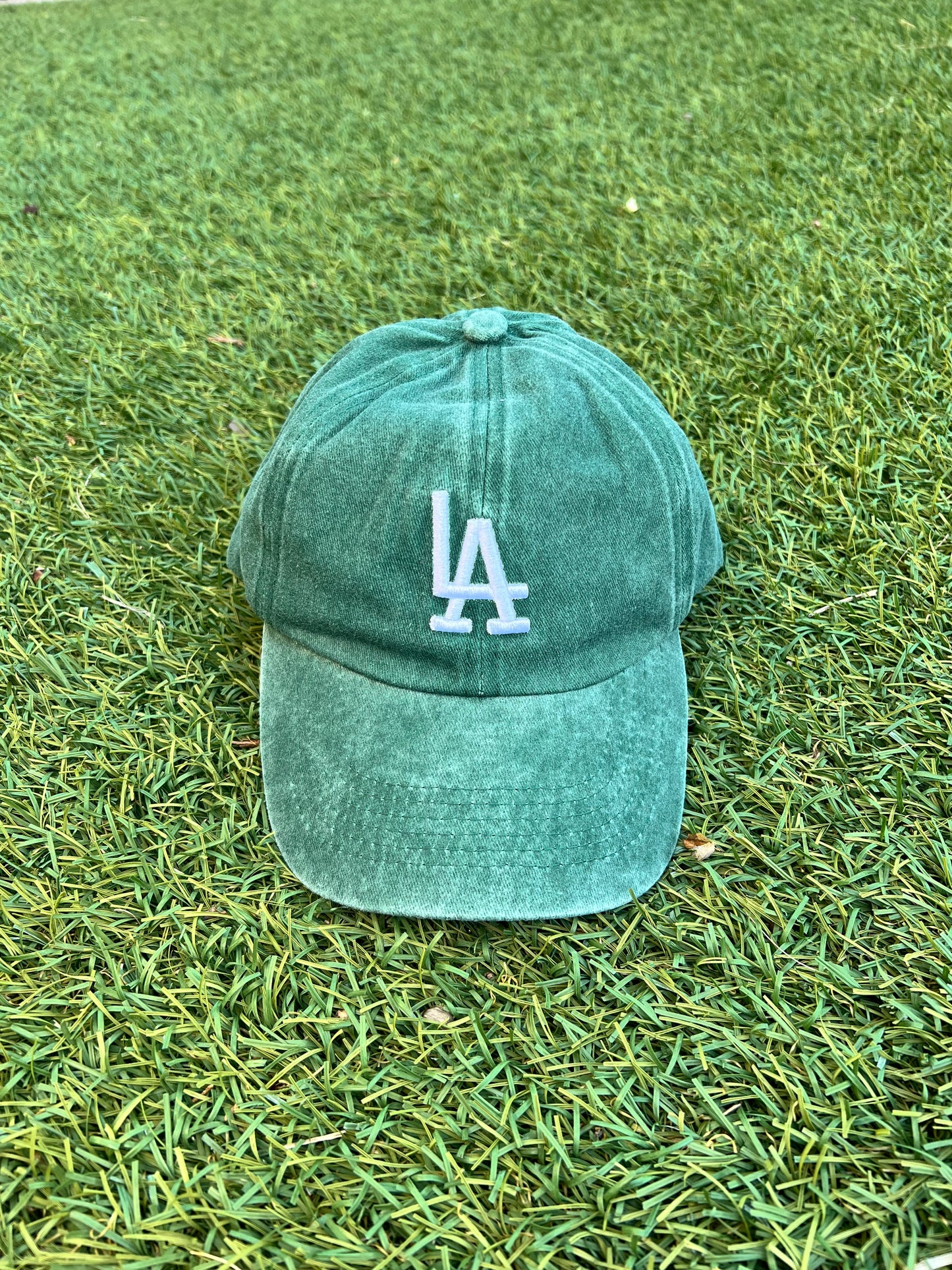 LA Baseball Cap - Forrest Green