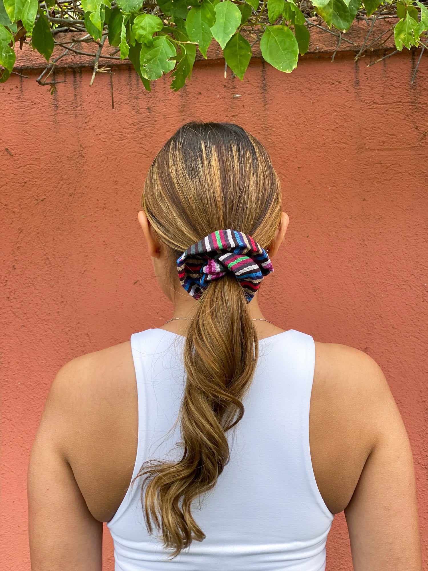 Handmade Hair Scrunchies Hair Bands Scrunchy Hair Ties . Handmade in Guatemala. Great for women's and girls for all ages. Handwoven Intricate Fabric Available in 3 different styles.