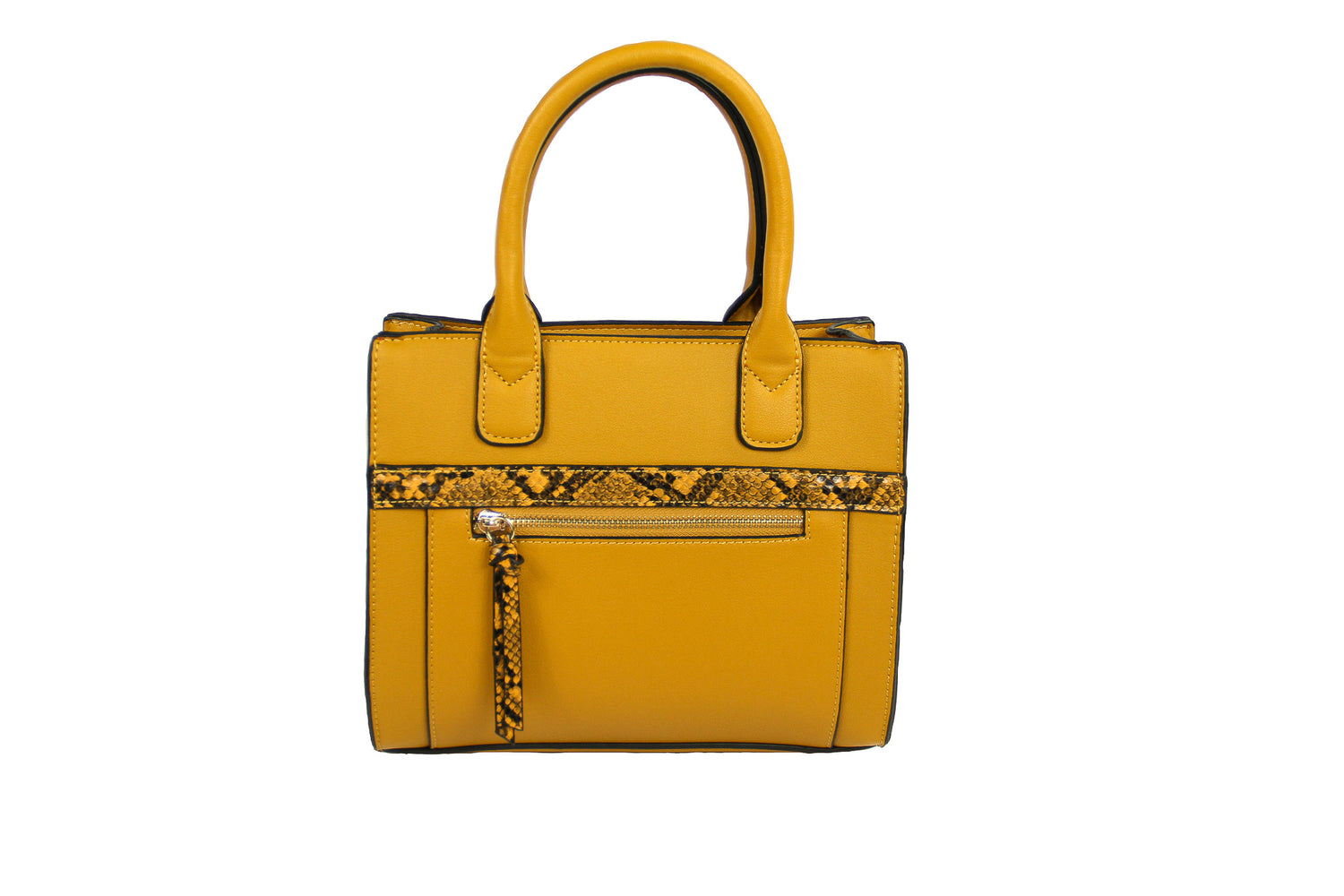 Shop for Mustard High Quality Satchel Handbag with Snake Print Detail. Stylish and Trendy. Includes Removable/Adjustable Straps. Top Handles. Perfect Standout Piece to Complete your Look. Many more styles at LAZO CHIC 